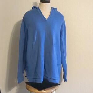 Lauren‎ Ralph Lauren knit hoodie blue size 2X